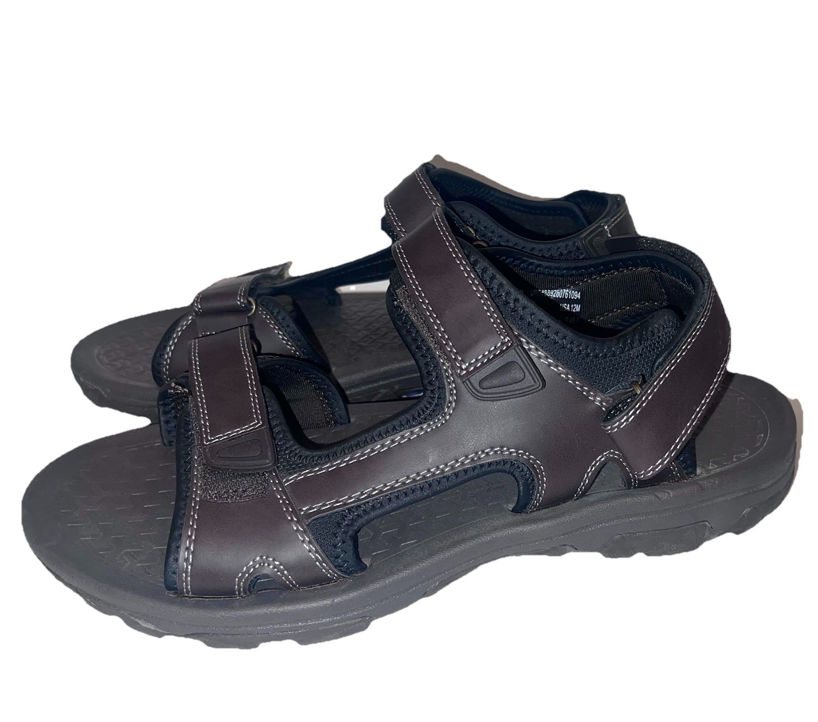 Eddie Bauer Holman Adjustable River Outdoors Hiking Sandals Brown Sz 12