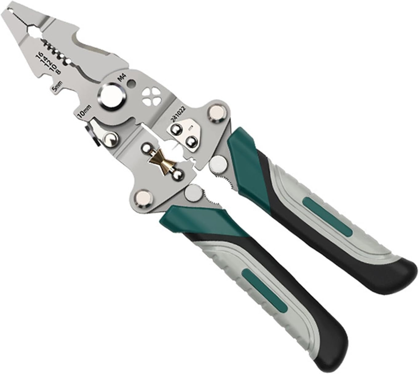 New 21-in-1 Foldable Wire Stripper,Multi-function Wire Stripping Cable-Cutter