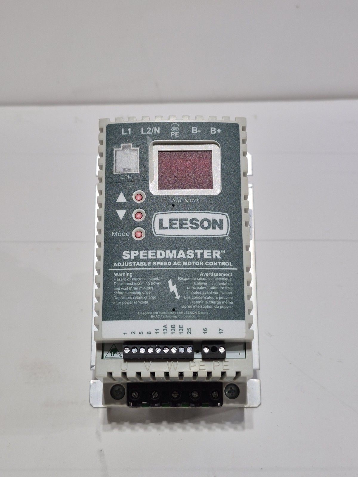 Leeson Speedmaster Adjustable Speed AC Motor Control 174268.00 SM06 13452197