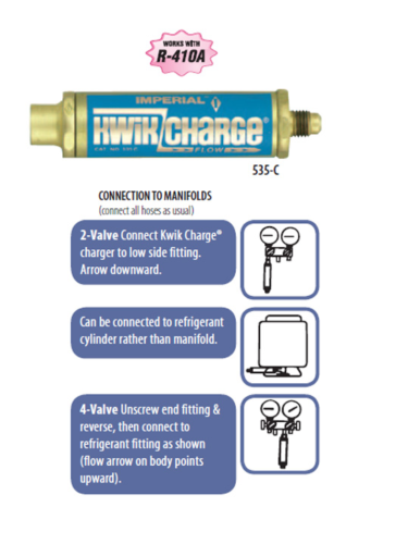 Imperial 535-C Kwik Charge Liquid Low Side Charger - AUTHORIZED DISTRIBUTOR