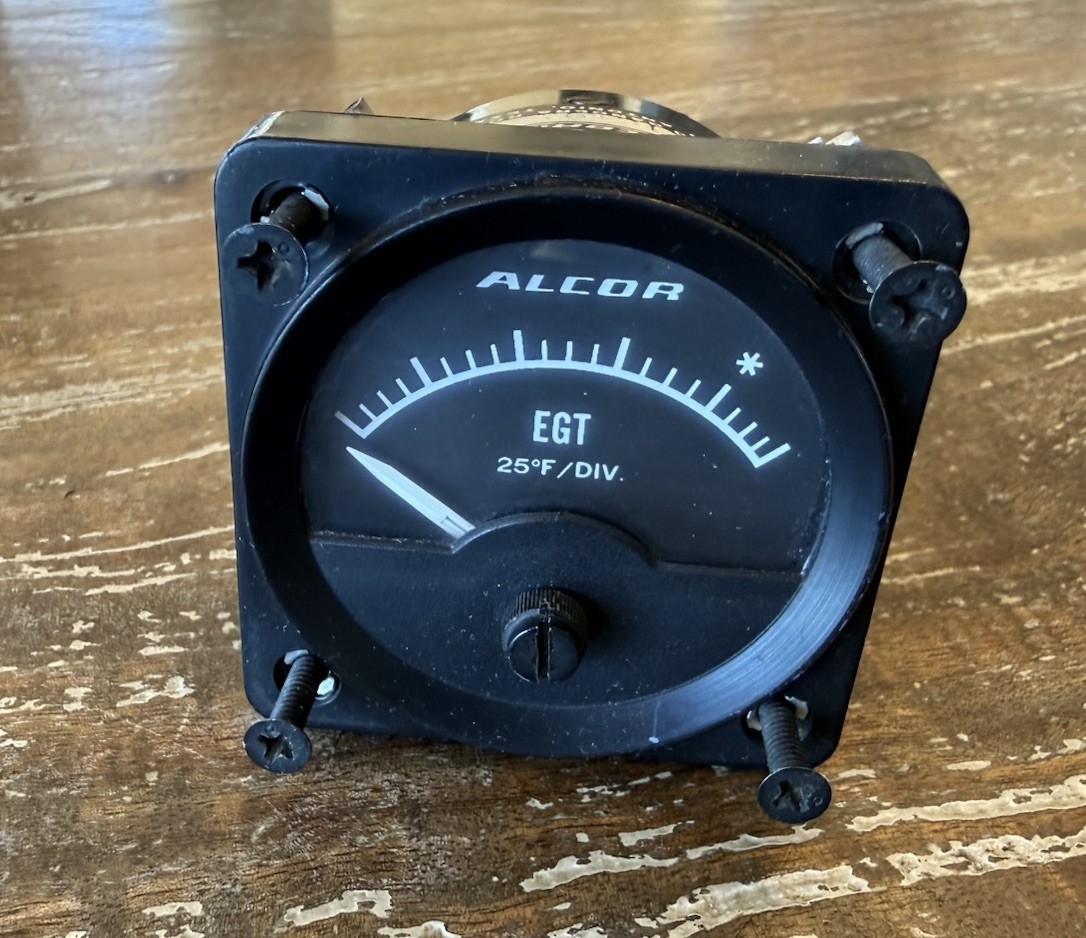 Alcor EGT Gauge P/N 210-9A S/N 103110 Aircraft Instrument As-Is
