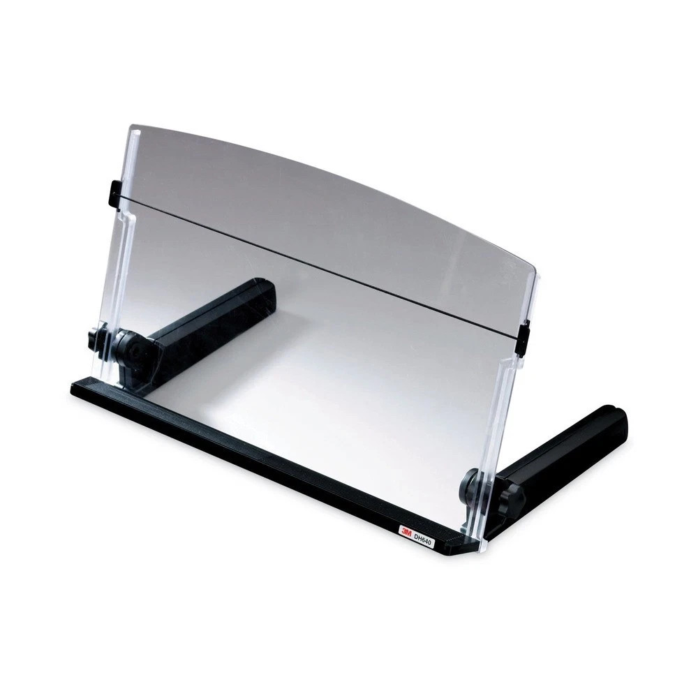 3M DH640 In-Line Freestanding Copyholder Plastic 300 Sheet Capacity Black/Clear