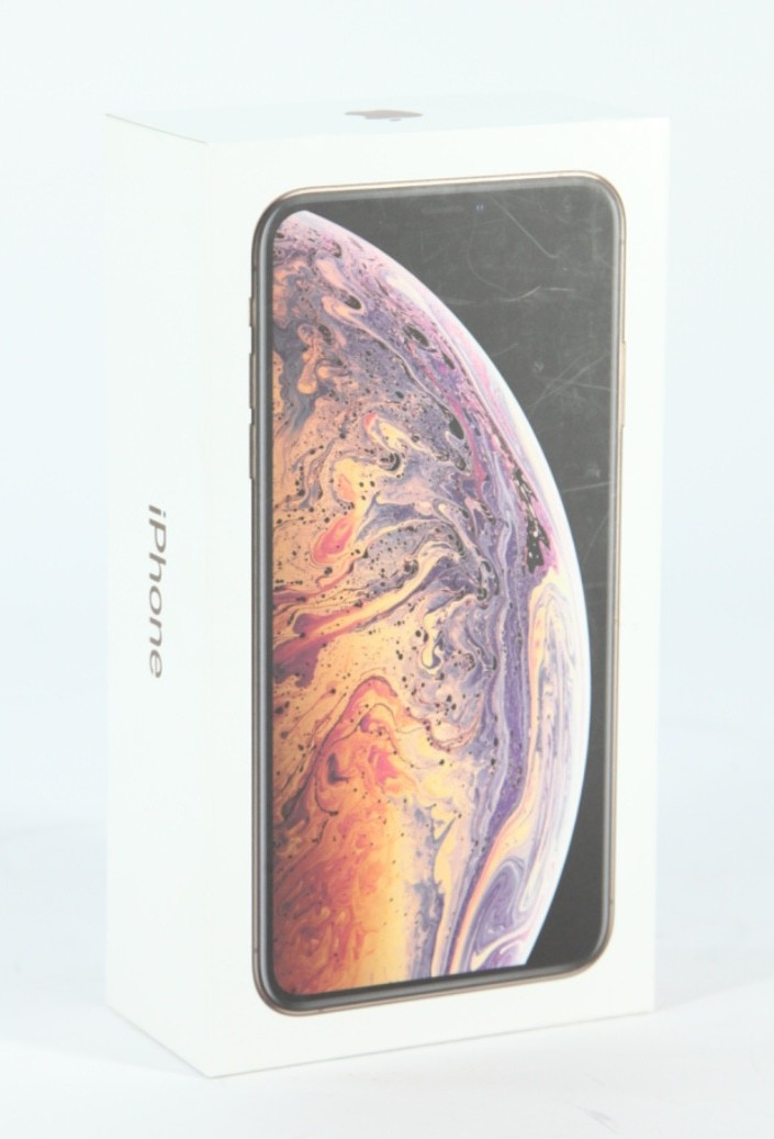 iPhone XS Xs Max 256 GB Box Original Apple Retail Packaging Gold, BOX ONLY
