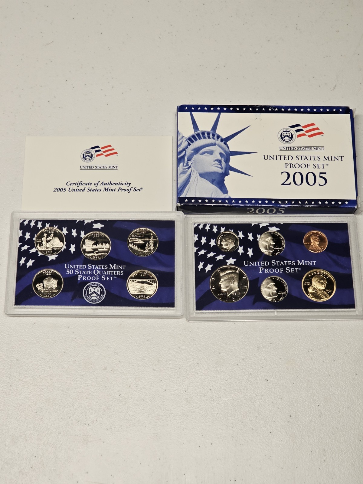 2005 Clad Proof Set U.S. Mint Original Government Packaging OGP COA