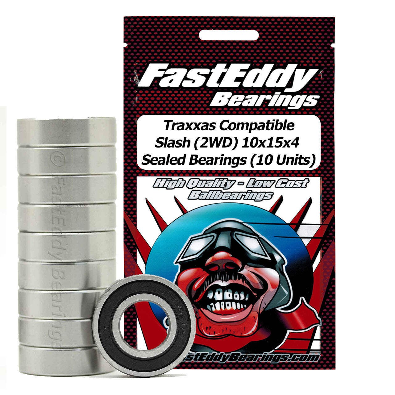 Traxxas Compatible Slash 2WD 10x15x4 Sealed Bearings 10 Units