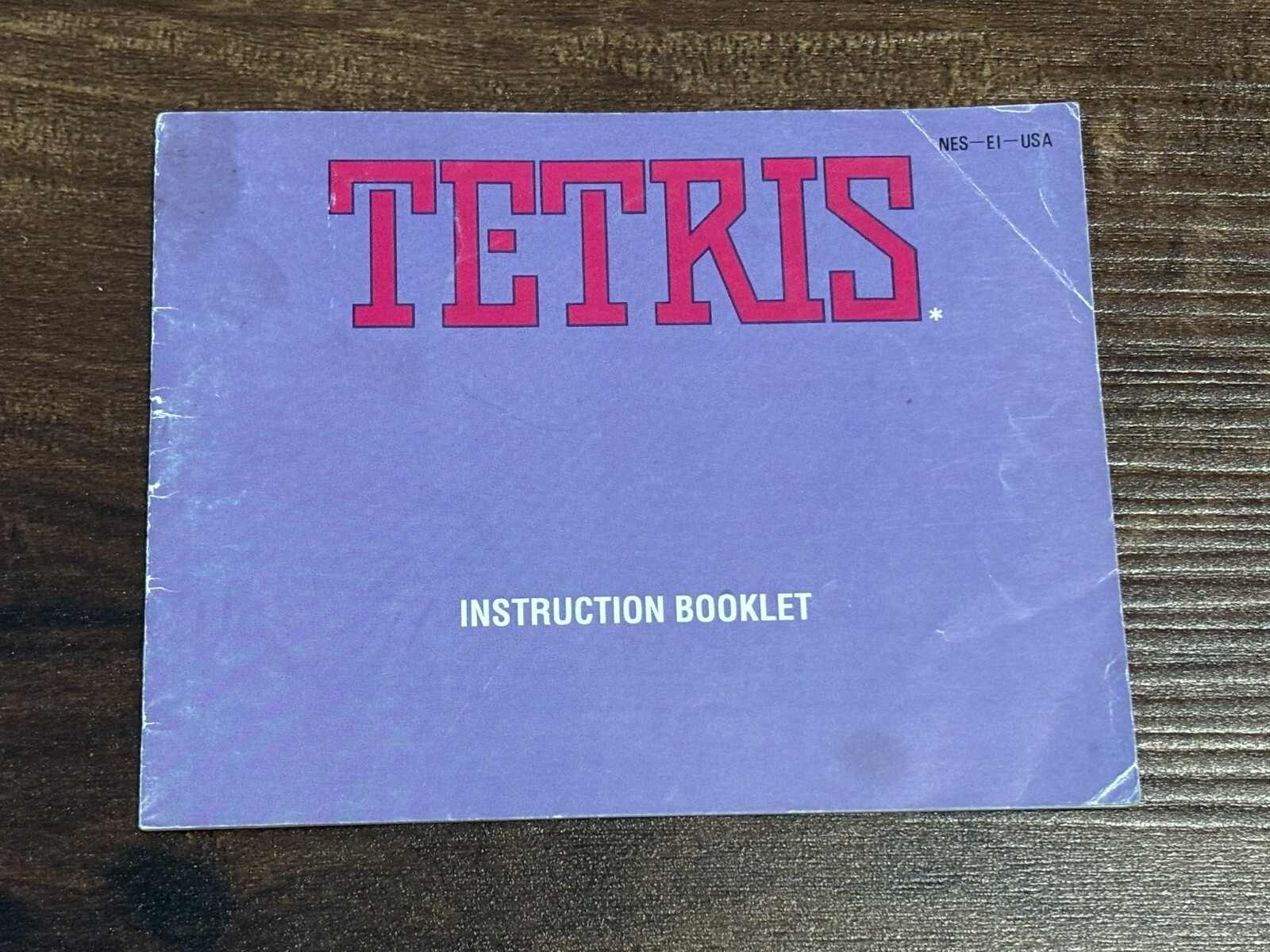 Tetris NES Nintendo Instruction Manual Only