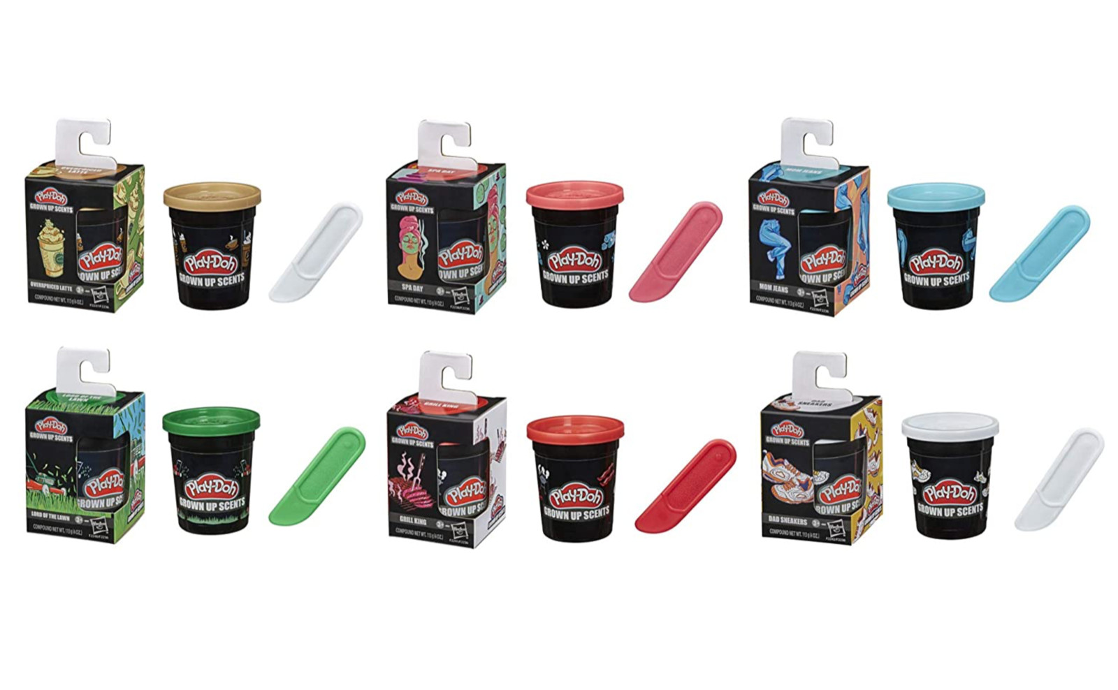 Play-Doh Grown Up Scents Mix N' Match Mom & Dad Scents  NEW Free Shipping