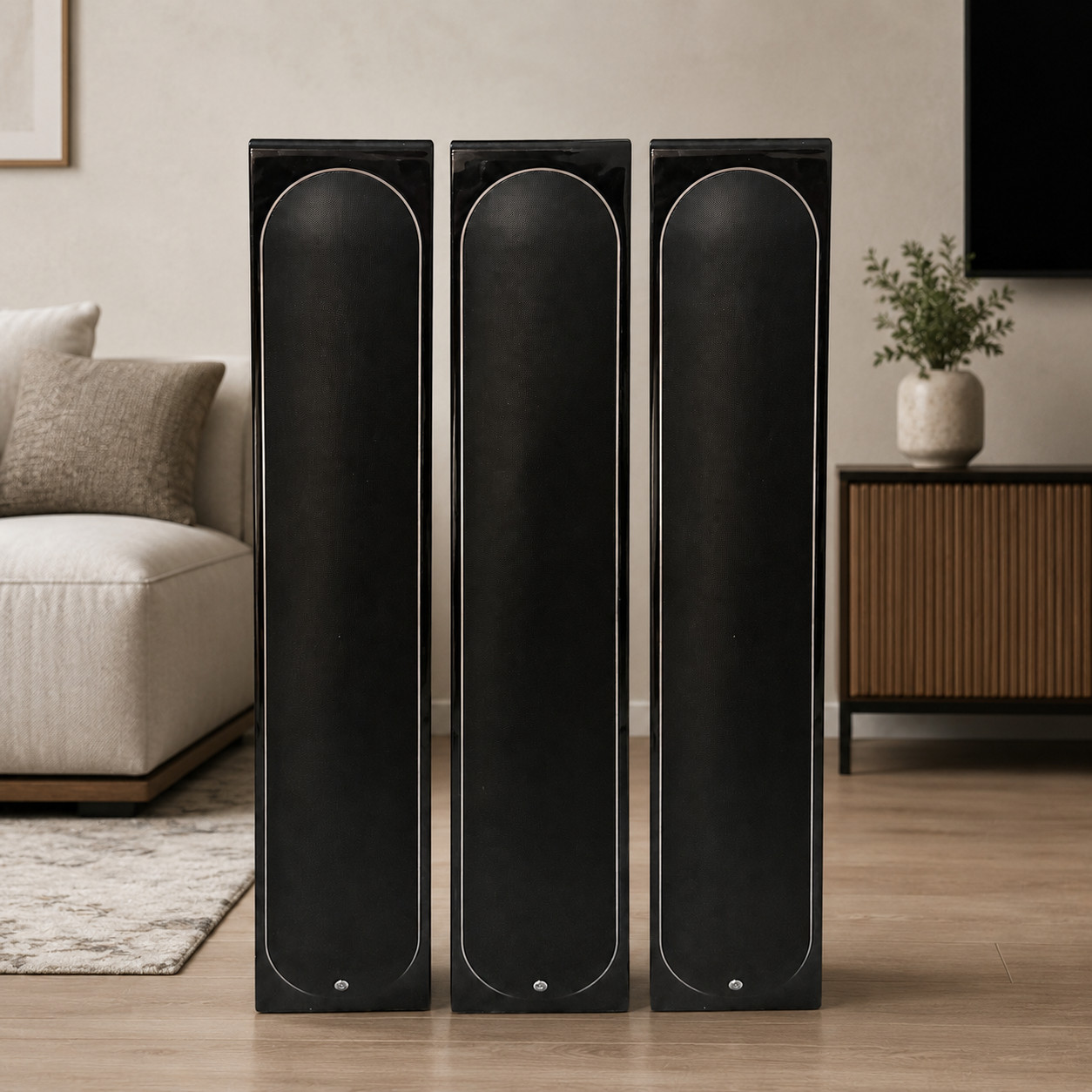 Monitor Audio Radius 250HD Speakers Set of 3 Gloss Black Wall Mount