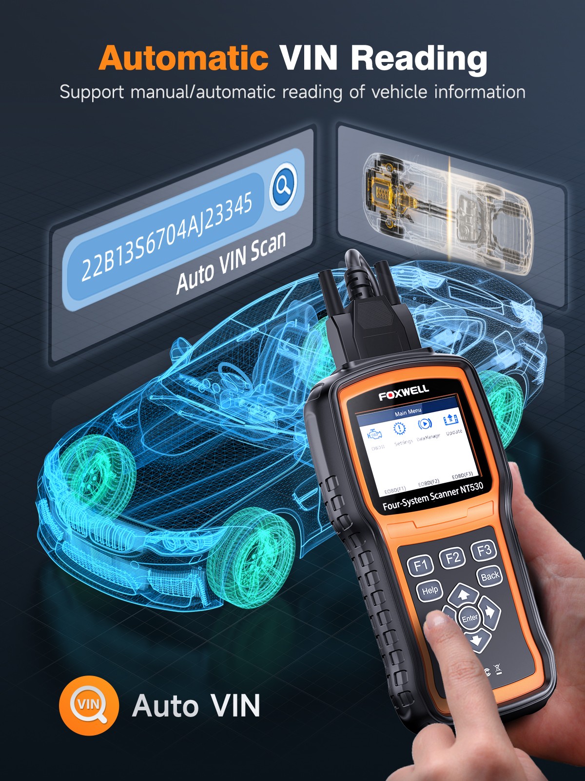FOXWELL NT530 Plus For BMW Diagnostic Tool Bidirectional Injector Coding Scanner