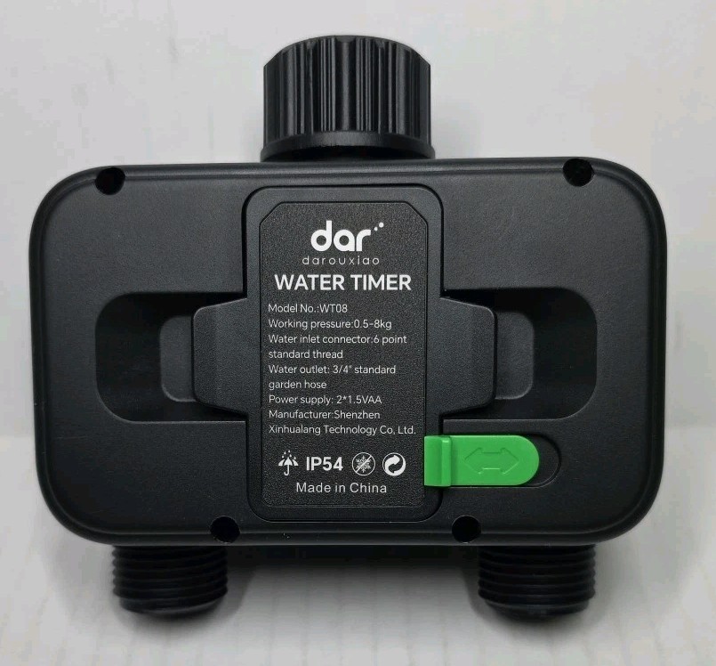 Dar 2 Zone Water Timer WT08 with Dual Outlets