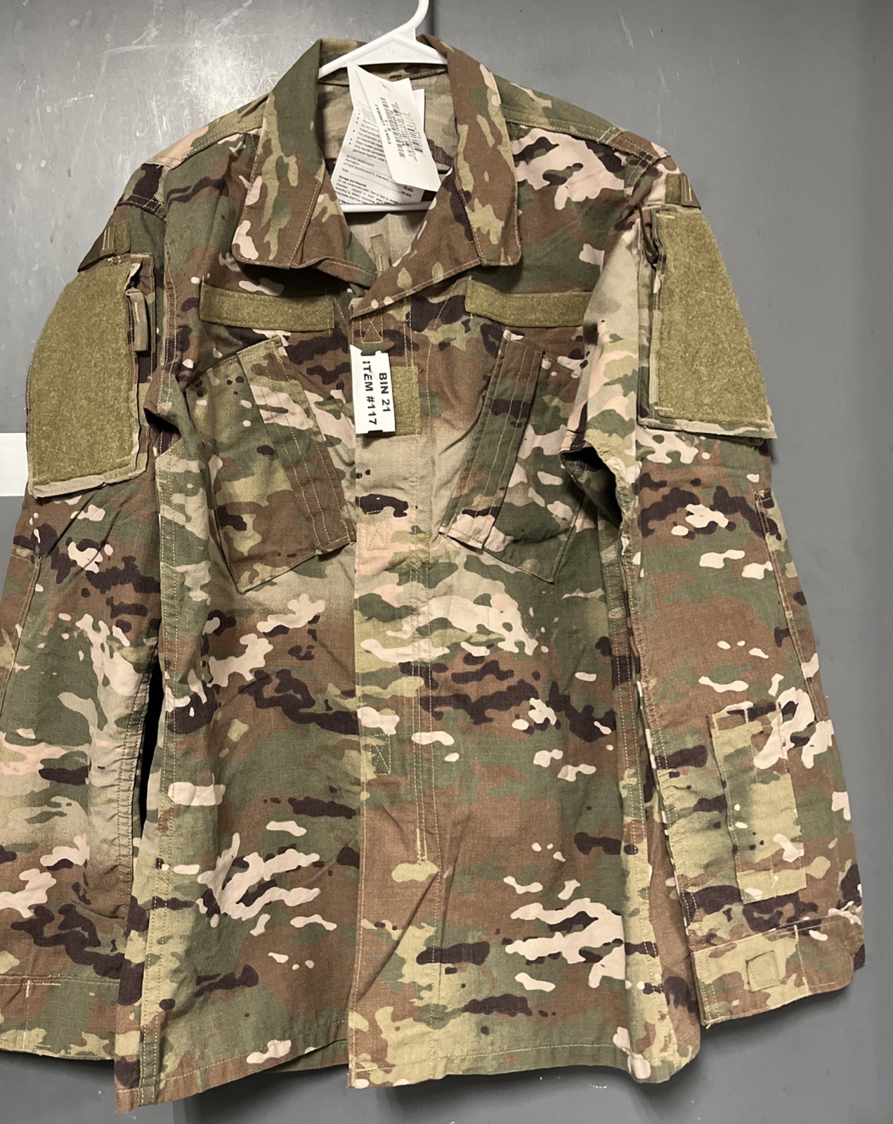 NWT, Coat, Army, OCP Combat, Multicam, Unisex, SMALL/LONG,  21/117