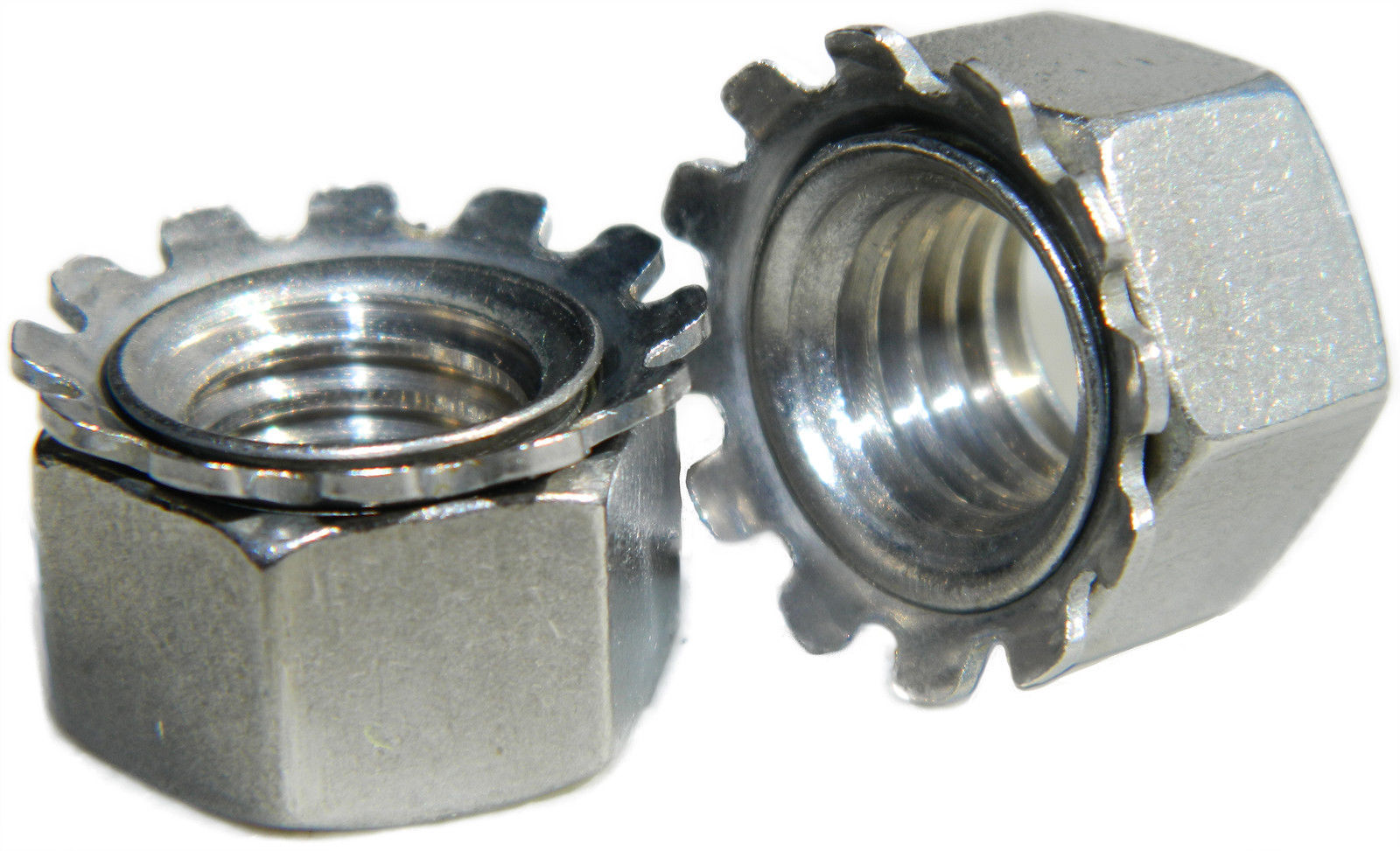 Stainless Steel Keps K-L lock Nut with free spinning washer 1/2-13 Qty 25