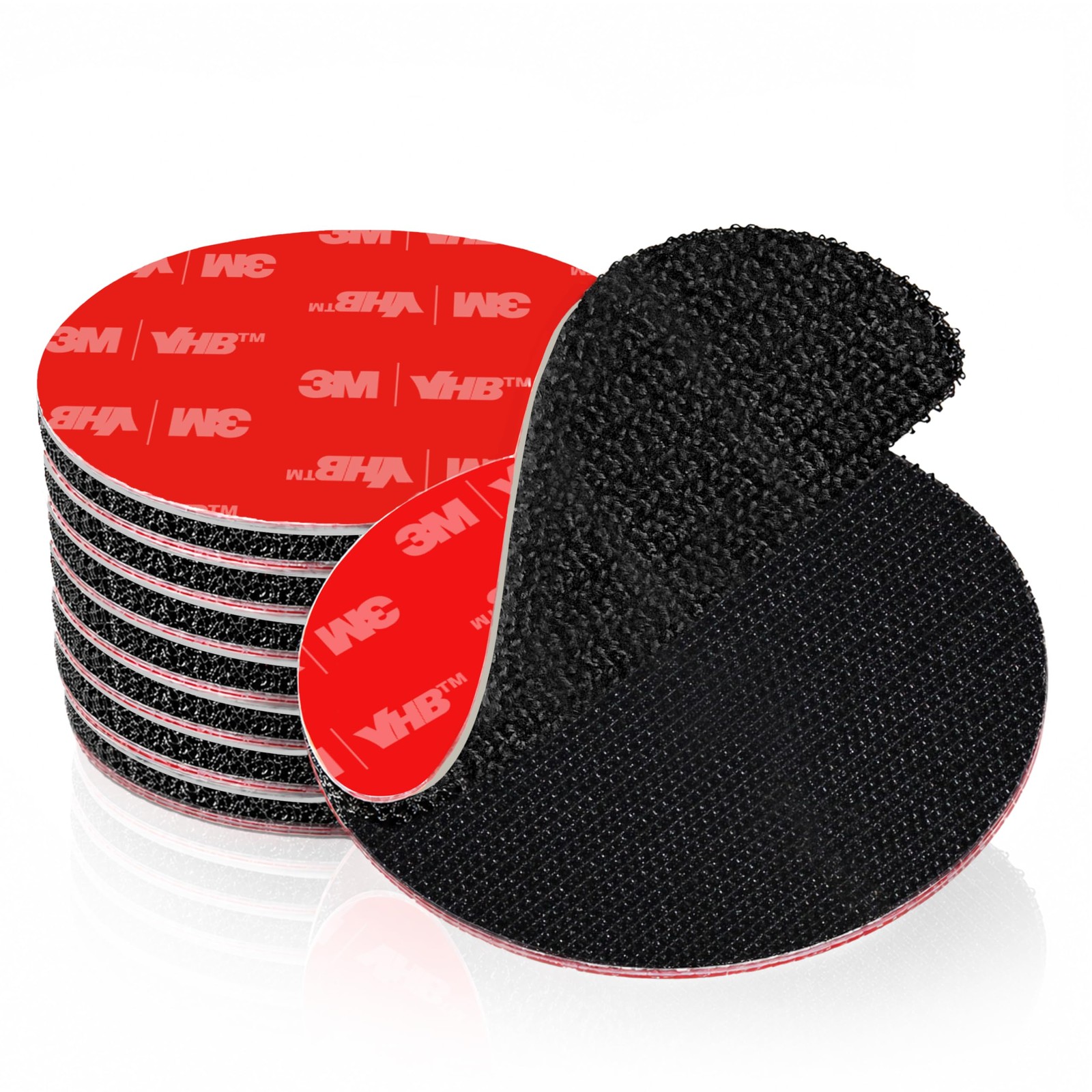 2" Heavy Duty Hook and Loop Circles with Adhesive – 8 Sets Industrial Strengt...