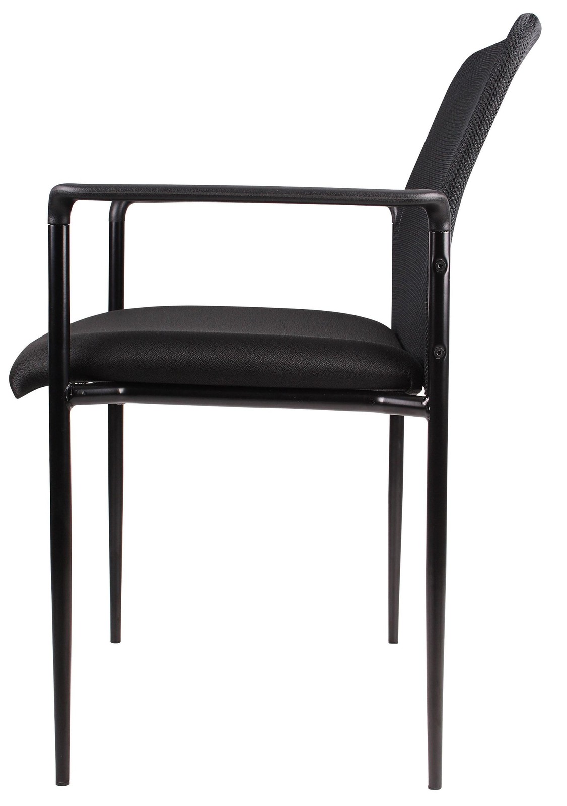 Stackable Mesh Guest Chair in Black, 250 (B6909-BK)