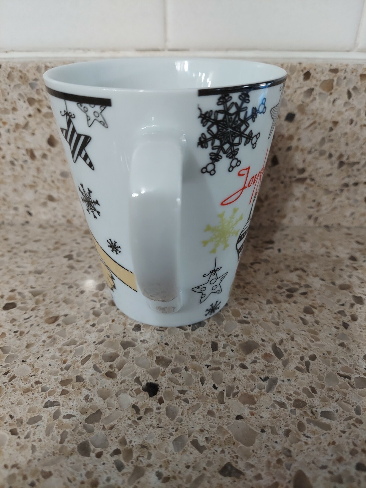 Disney 4" ceramic PLUTO "Joyful Time of Year" CHRISTMAS MUG - FREE SHIPPING!