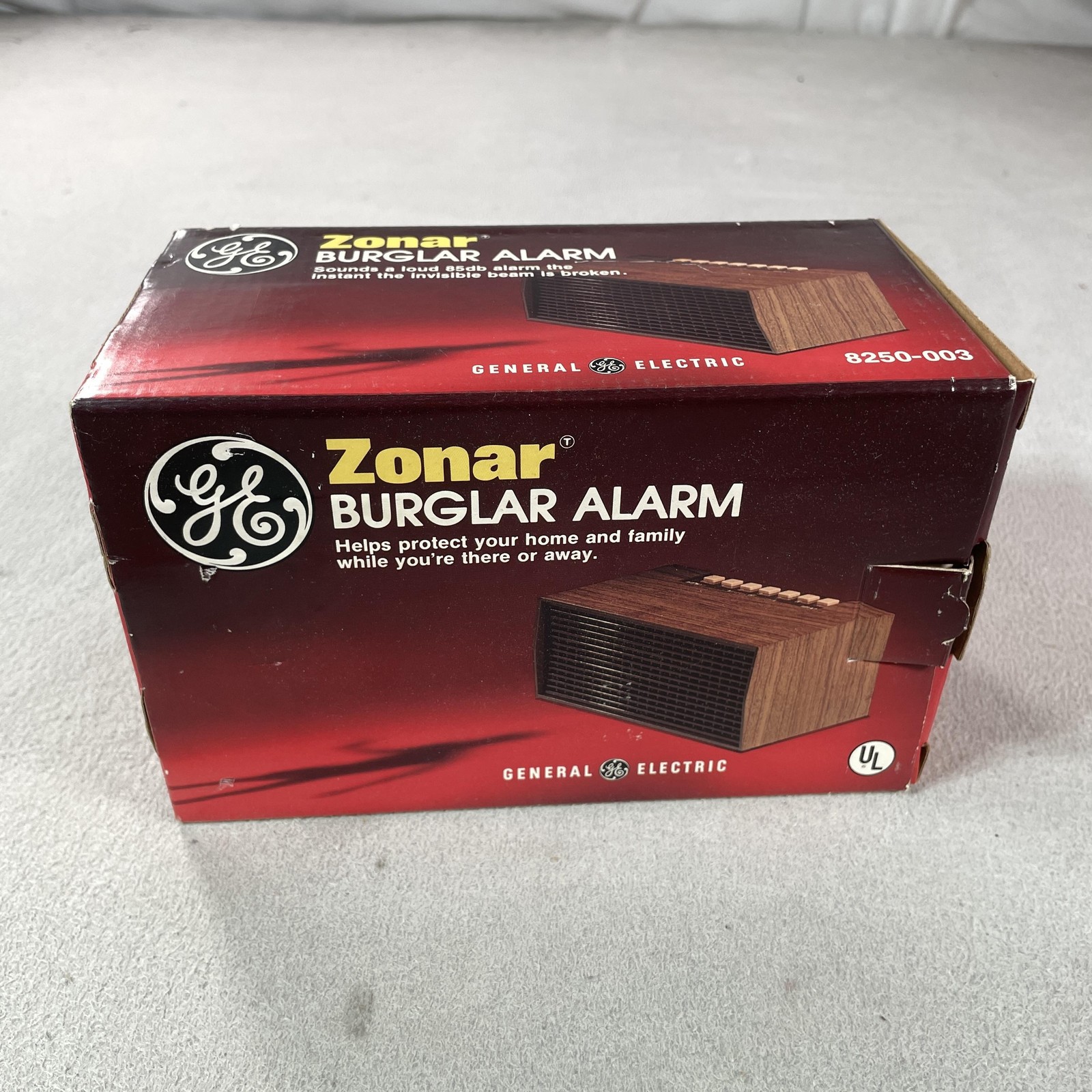 Vintage General Electric Zonar Burglar Alarm 8250-003 Brown Security Ireland