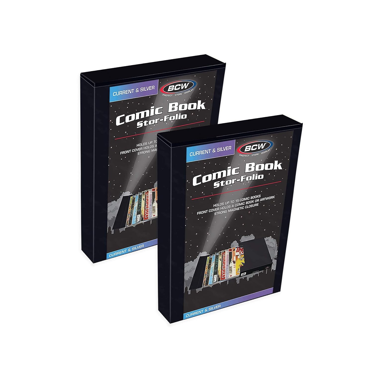 Comic Book Storage Case 2 Pack Travel Case for Current & Silver Comics