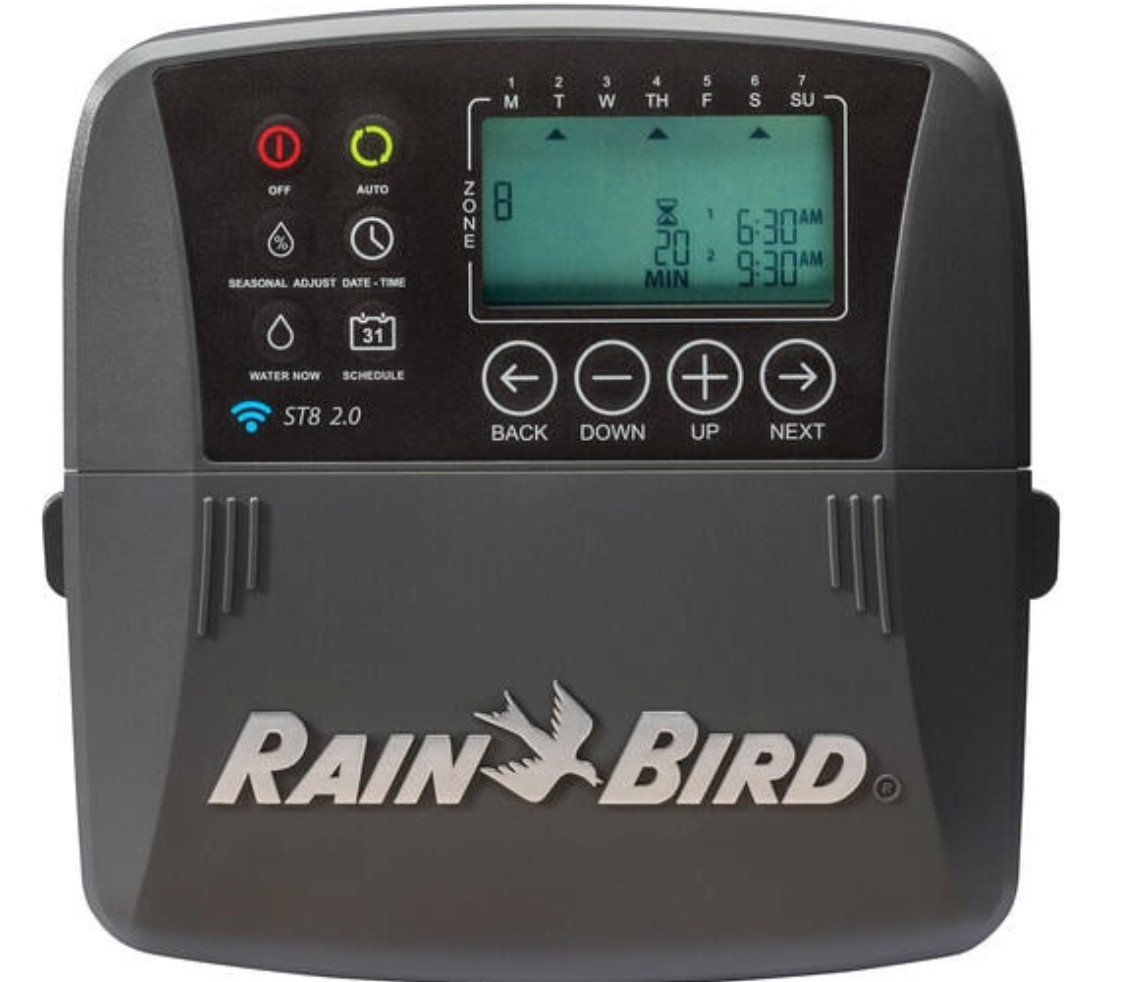 NO WIFI Rain Bird ST8 2.0 WiFi Smart Sprinkler Timer 8 Zone Indoor Outdoor