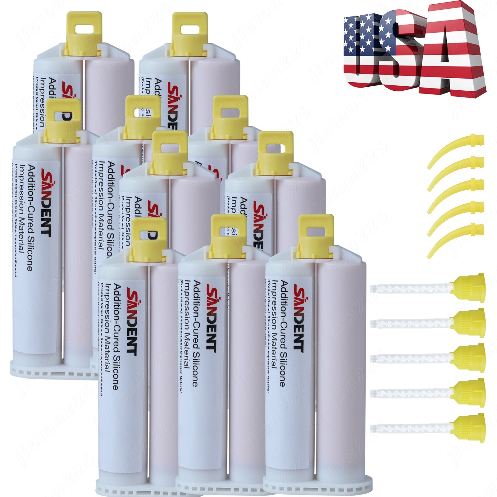 Dental Light BODY REGULAR SET VPS Impression Material Set 50ML Cartridges w/Tips