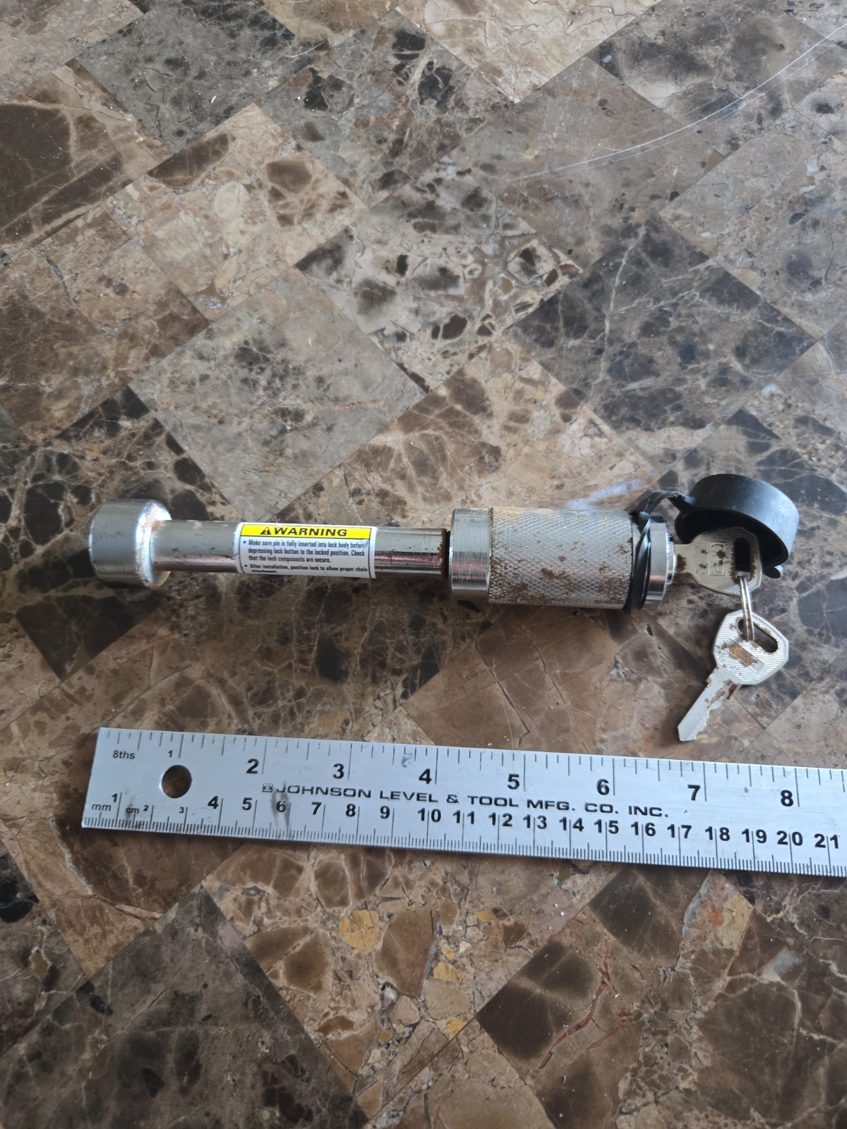 61072-D | Receiver Lock for 2 in and 2.5 in Receivers Class III, IV, V - 1 Pack