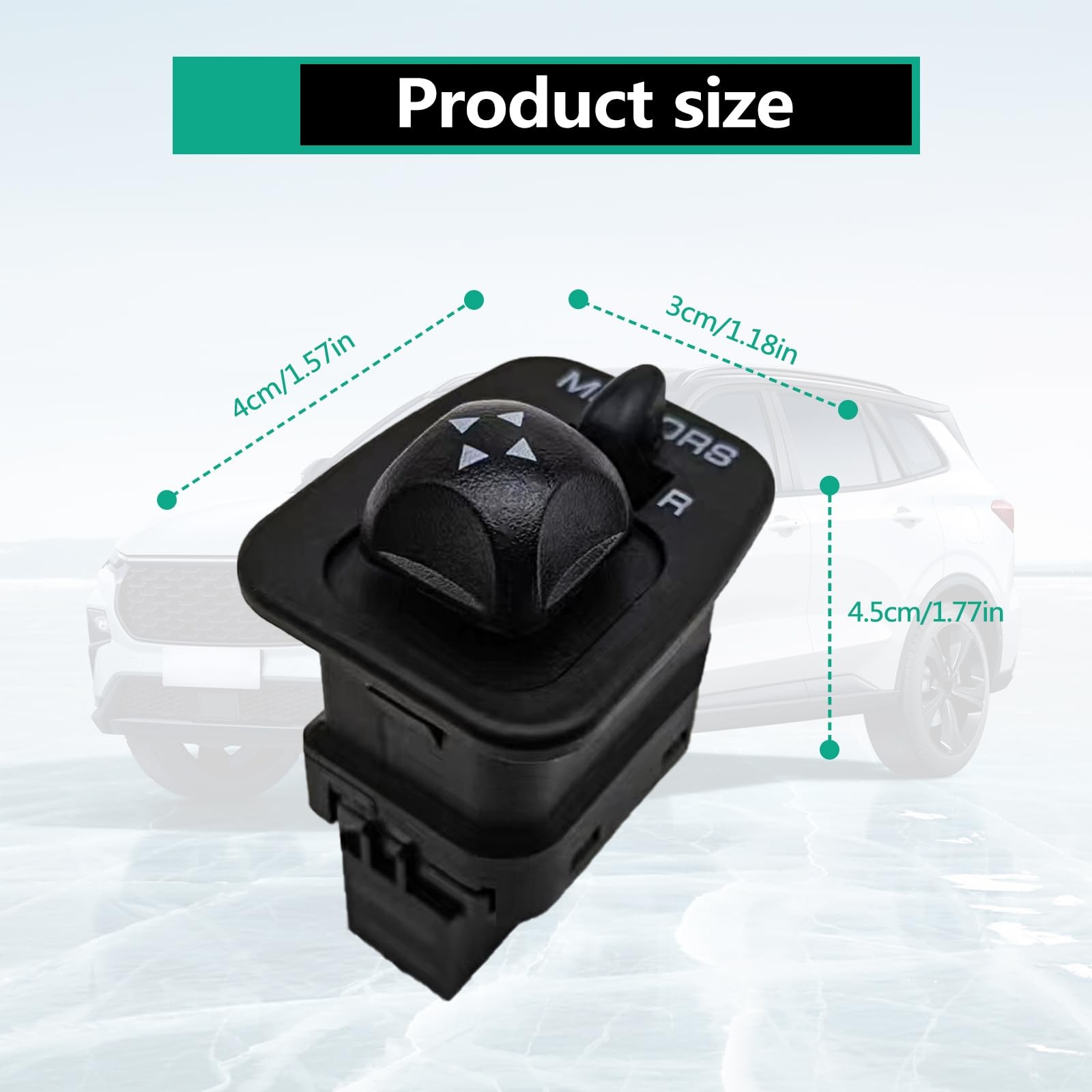 Power Mirror Control Switch, Front Driver Side Door F65Z17B676AB