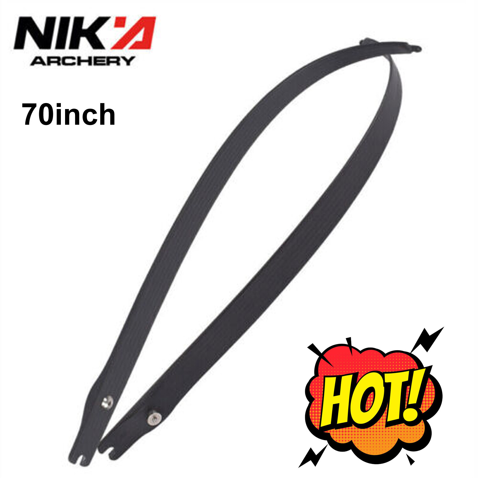 22-50LBS 70" N3 Recurve Bow Limbs 55% Carbonfibre Content Bow Accessories Nika