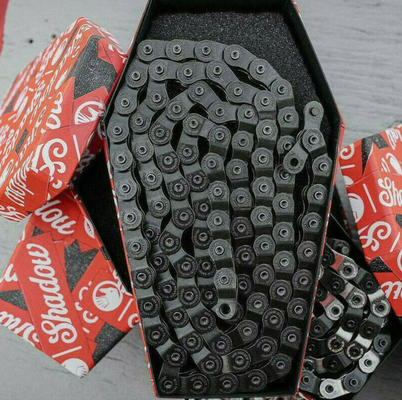 SHADOW INTERLOCK HALF LINK BMX CHAIN 1/8" SE KINK CULT HARO GT SUBROSA BLACK NEW
