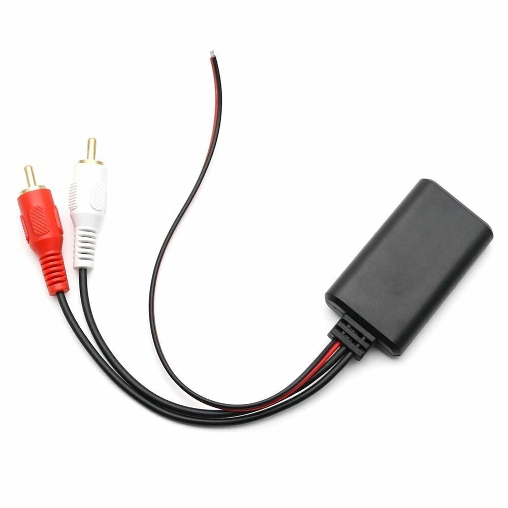 2x Car Audio Stereo Bluetooth AUX Receiver Module RCA Interface Cable Adapter US
