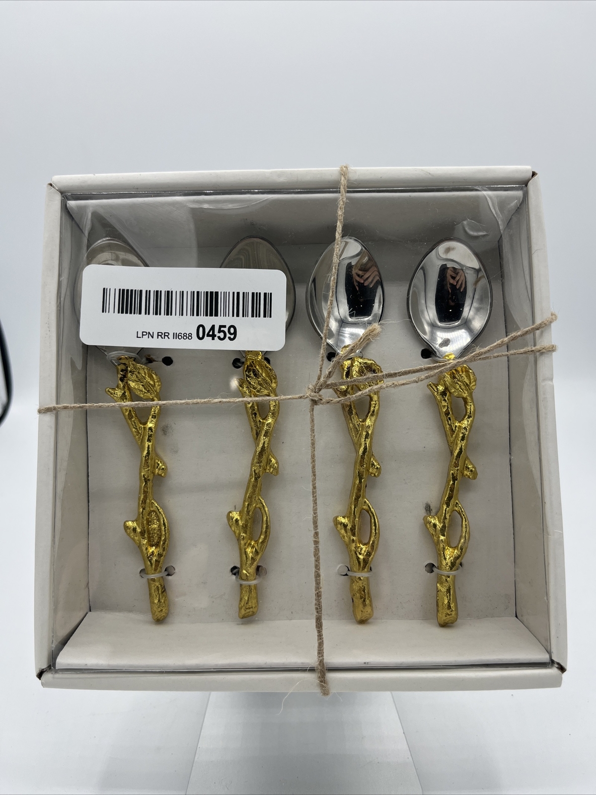 Elegance Golden Vine Spoons, 5-Inch, Free Ship