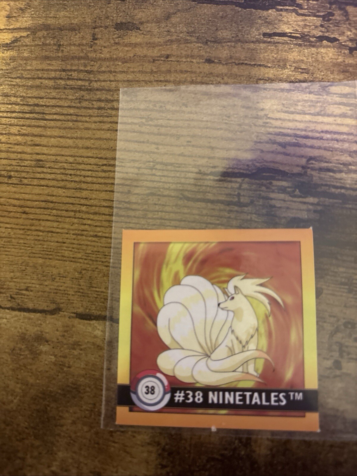 Ninetales #38 Pokemon 1999 Artbox Sticker NM