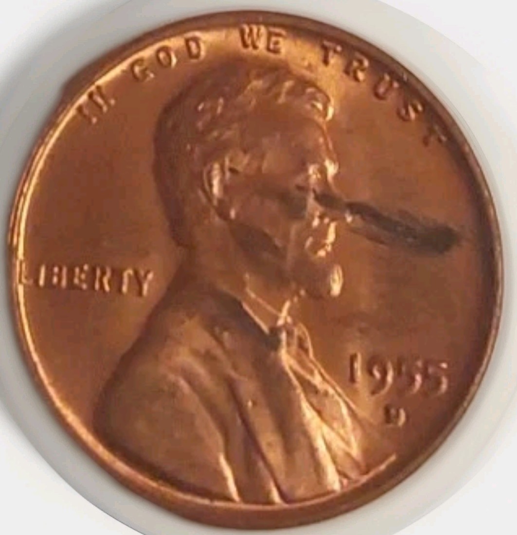 1955 D Red Lincoln Wheat Cent Penny Brilliant Uncirculated Free Post Tracking