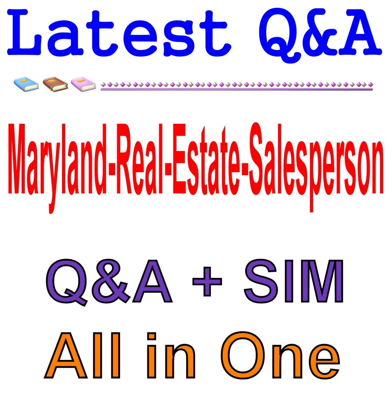Maryland Real Estate Salesperson Examination Q&A