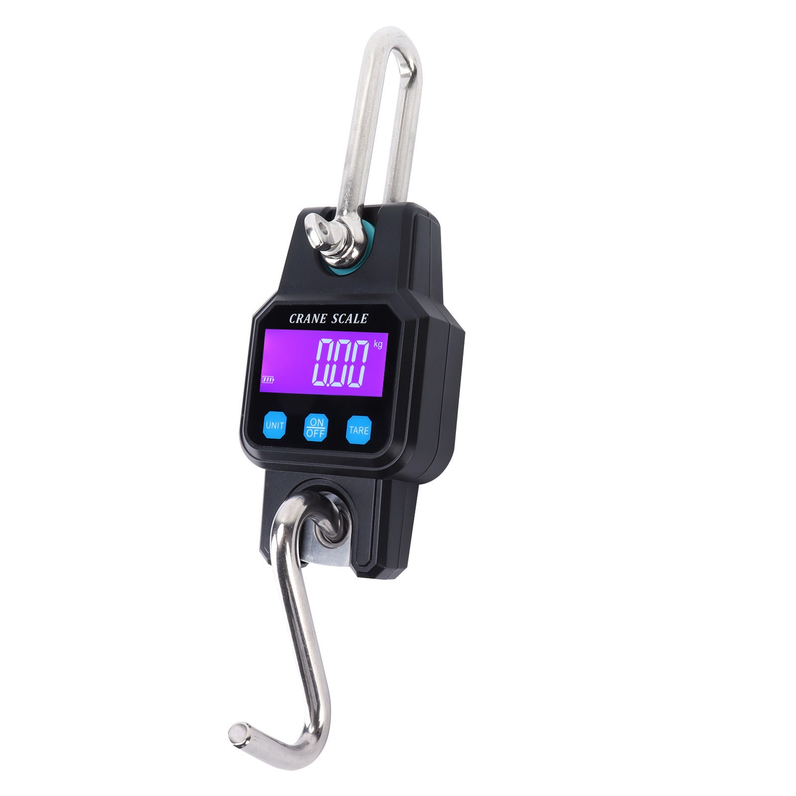 (Black)WH-C06 Rechargeable Digital Hanging Scale Mini Crane Scale Electronic US