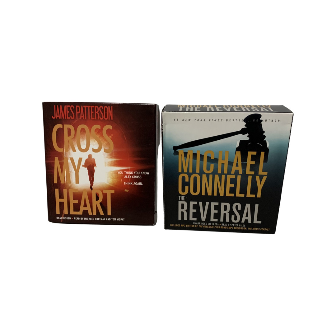 Audio Book James Patterson Cross My Heart & Michael Connelly The Reversal CDs