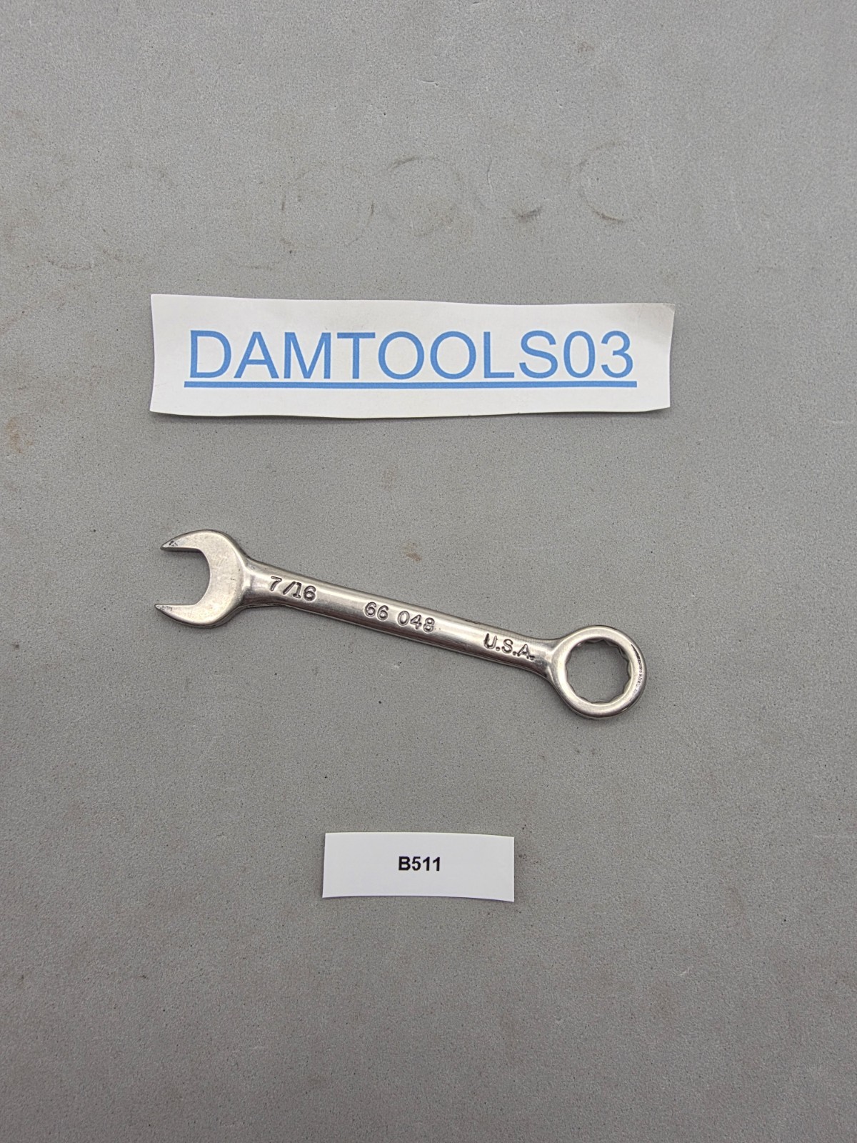 66-048 7/16" Combination Wrench 12 Point USA