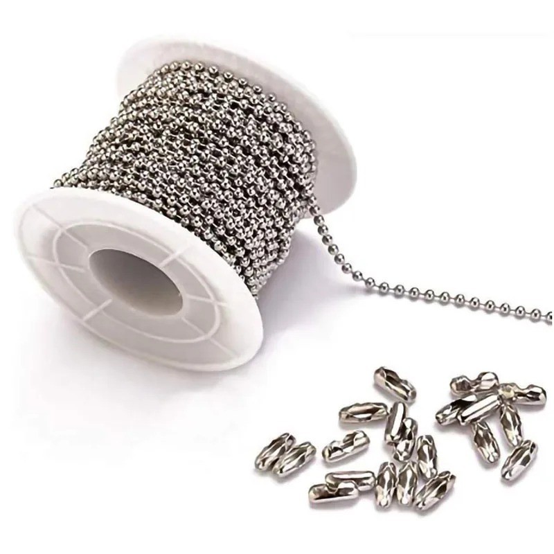 200 Inch Ceiling Fan Pull Chain Upgrade Rust Proof 3.2mm Beaded Pull Chains