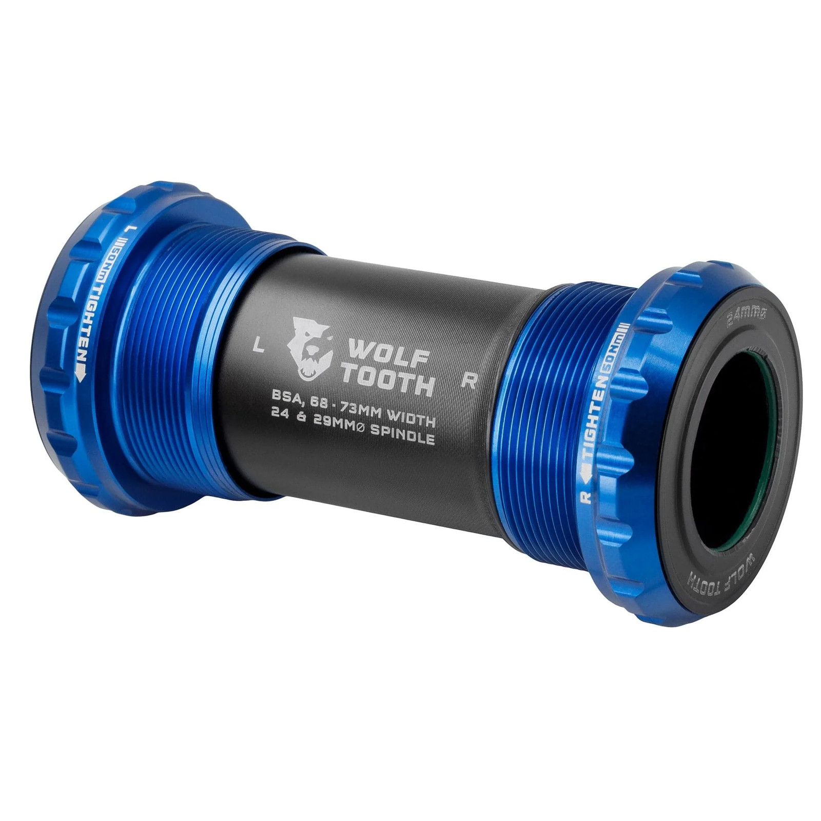 Wolf Tooth 24mm BSA Bottom Bracket - Durable, Lightweight Aluminum, Smooth