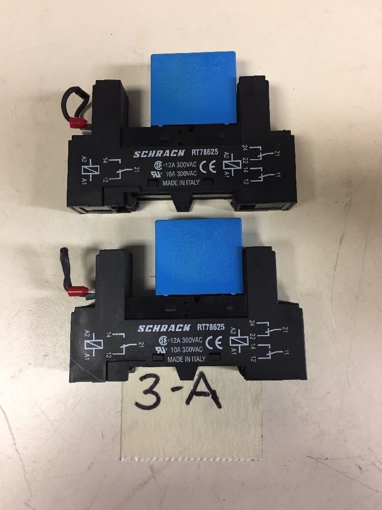 LOT OF 2 NEW NO BOX SCHRACK SOCKET BASE RT78625 *WARRANTY* FAST SHIPPING!