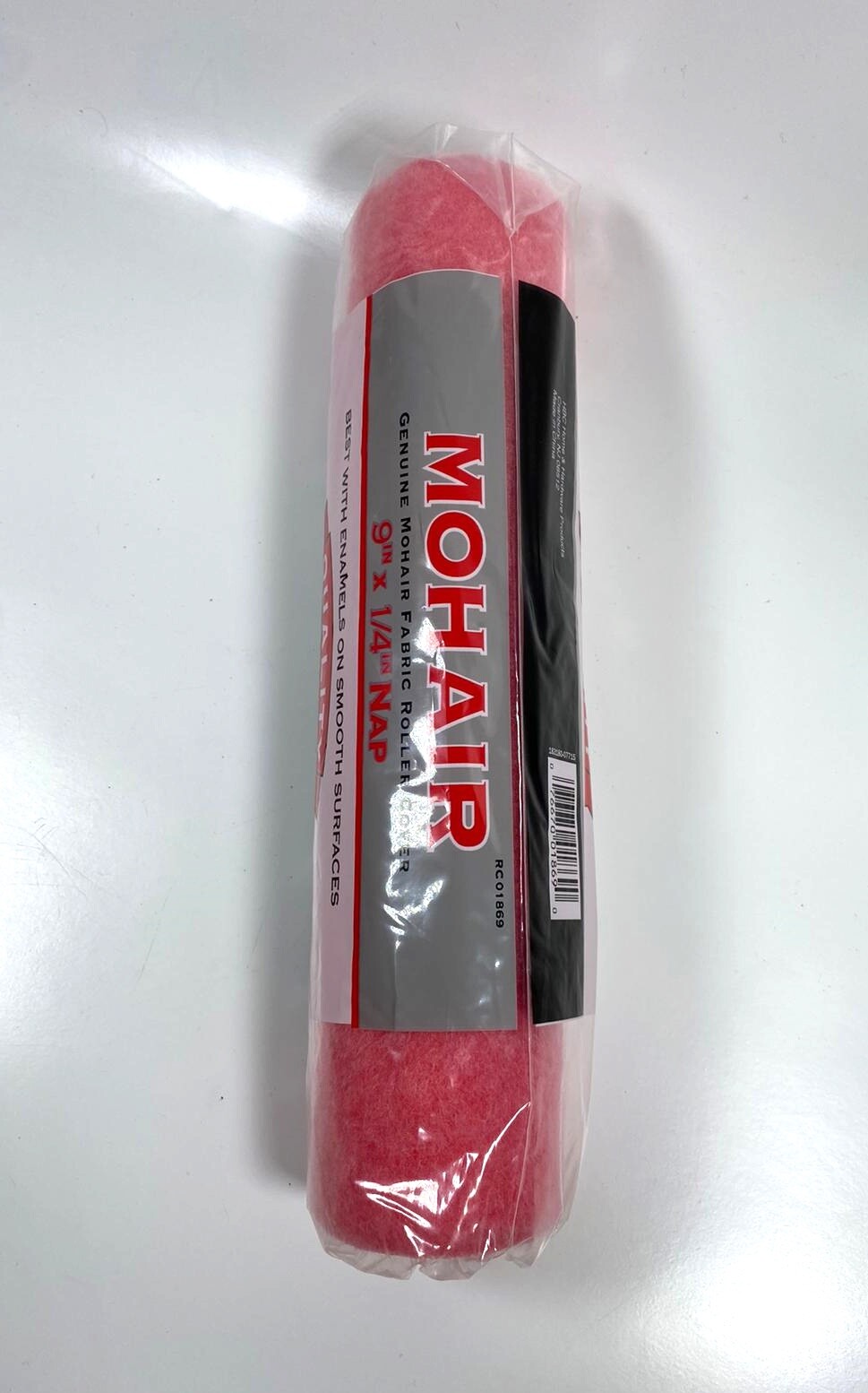 Mohair Roller Cover 9"X1/4" Nap - Red