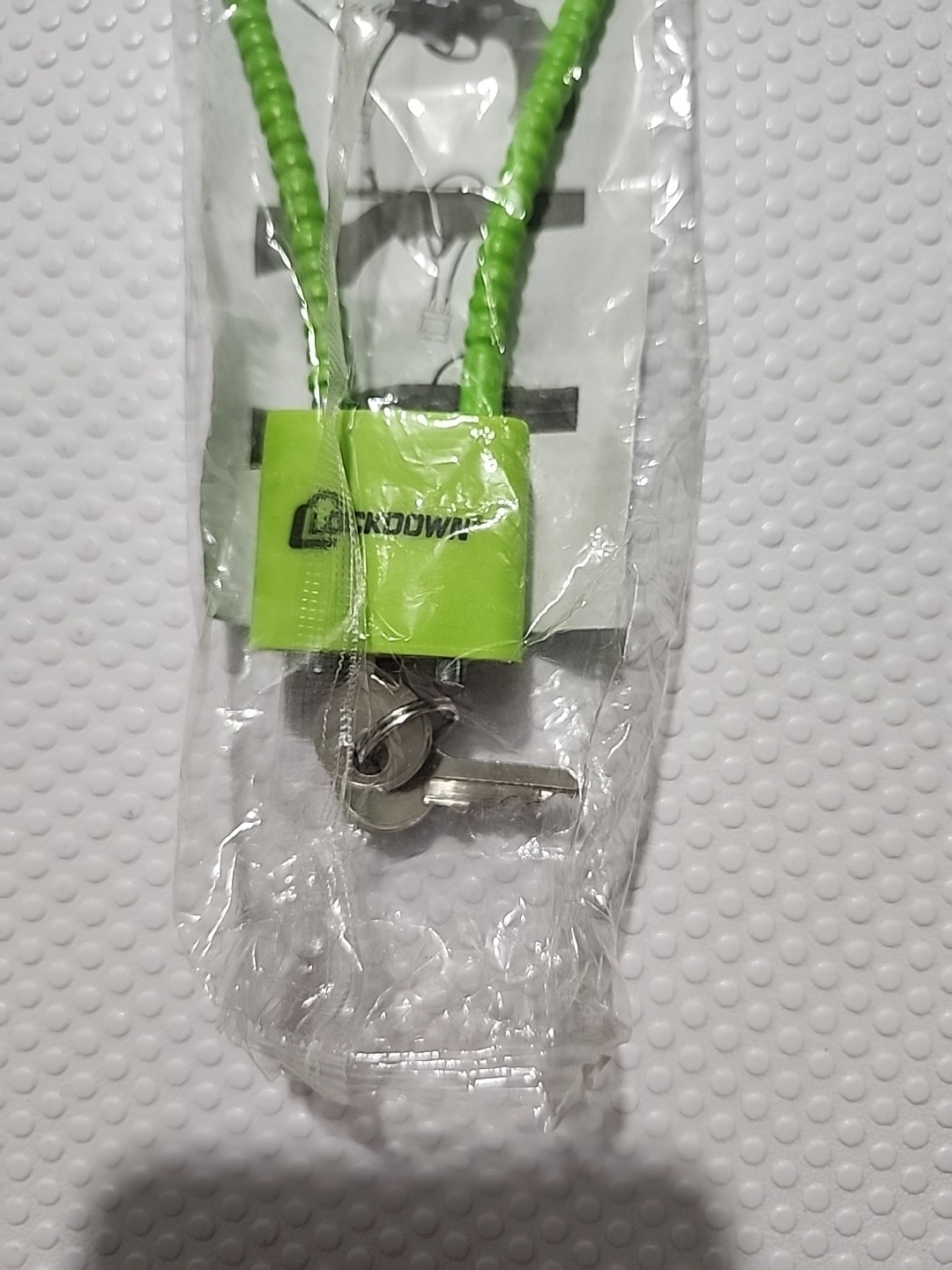 Lockdown FSDC 15” Cable LOCK Security Firearm bike Keyed 2 Keys 30mm