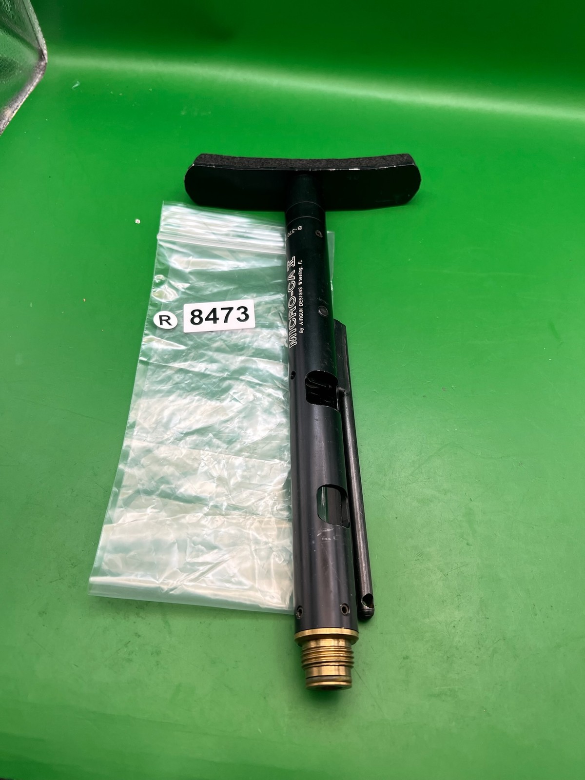 Airgun Designs Micro-CA II Gas Through Adjustable Paintball Stock Black