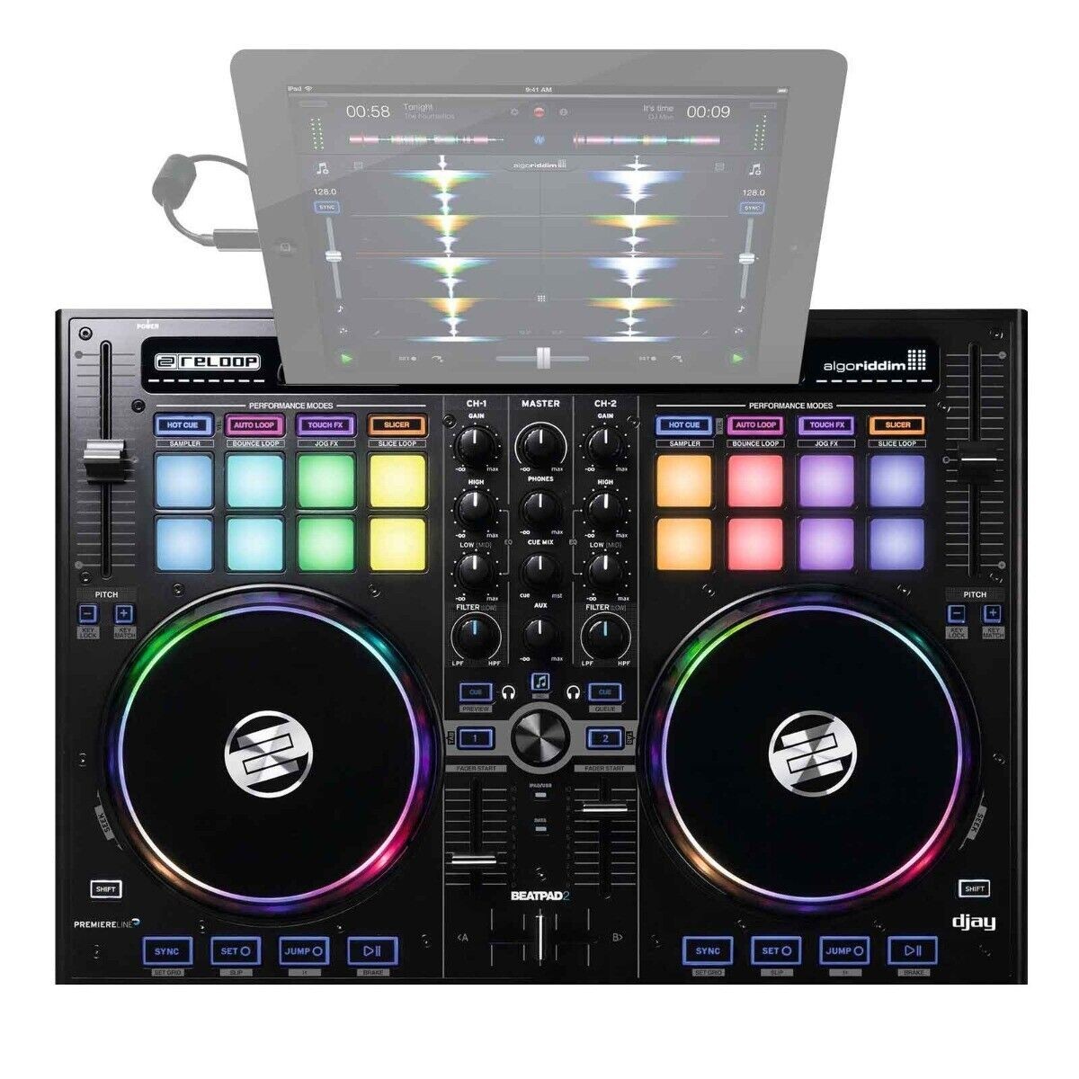 Reloop Beatpad 2 Channel DJ Controller: Made for iPad, Android/Mac