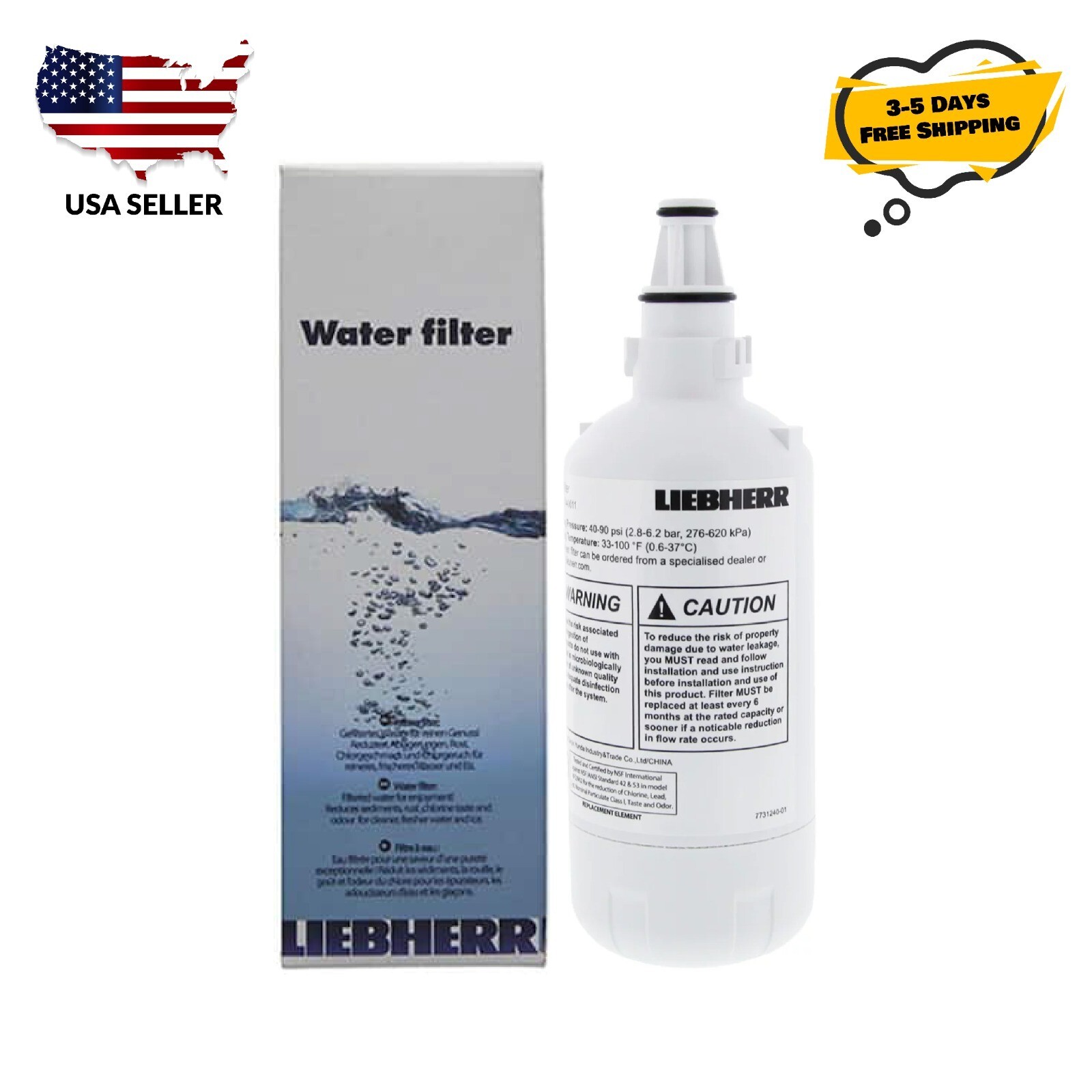 Liebherr 7440000 / 7440002 Refrigerator Water Filter – Replacement Cartridge