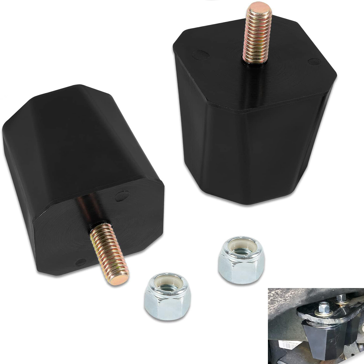 9.9136G Universal Bump Stop Set 2" Tall Suspensions One Pair Universal Fitment