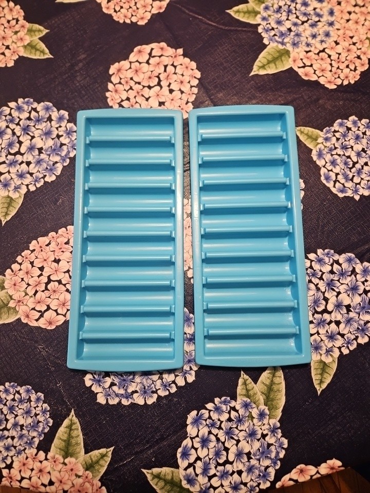 two Ice Cube Tray Blue