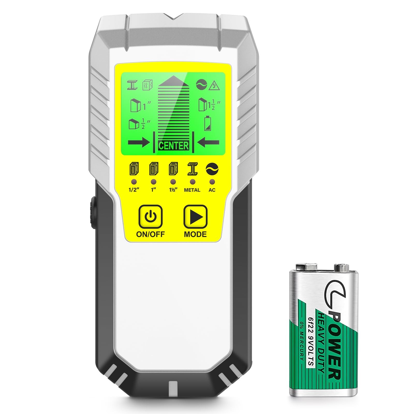 Detector De Pared Cinco En Uno Với Pantalla LCD Y Localizacion De Vigas
