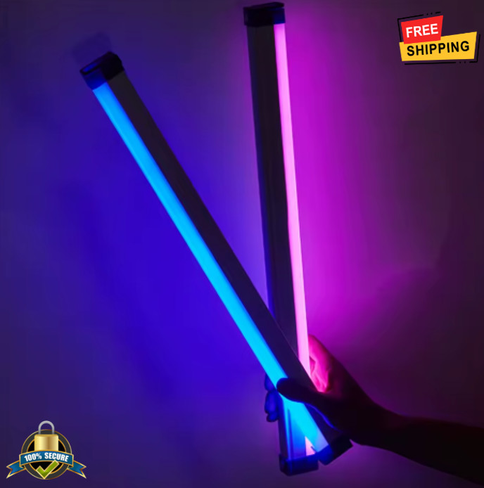1 pc Colorful RGB Tube Light 32cm USB Night Light Stick for Room