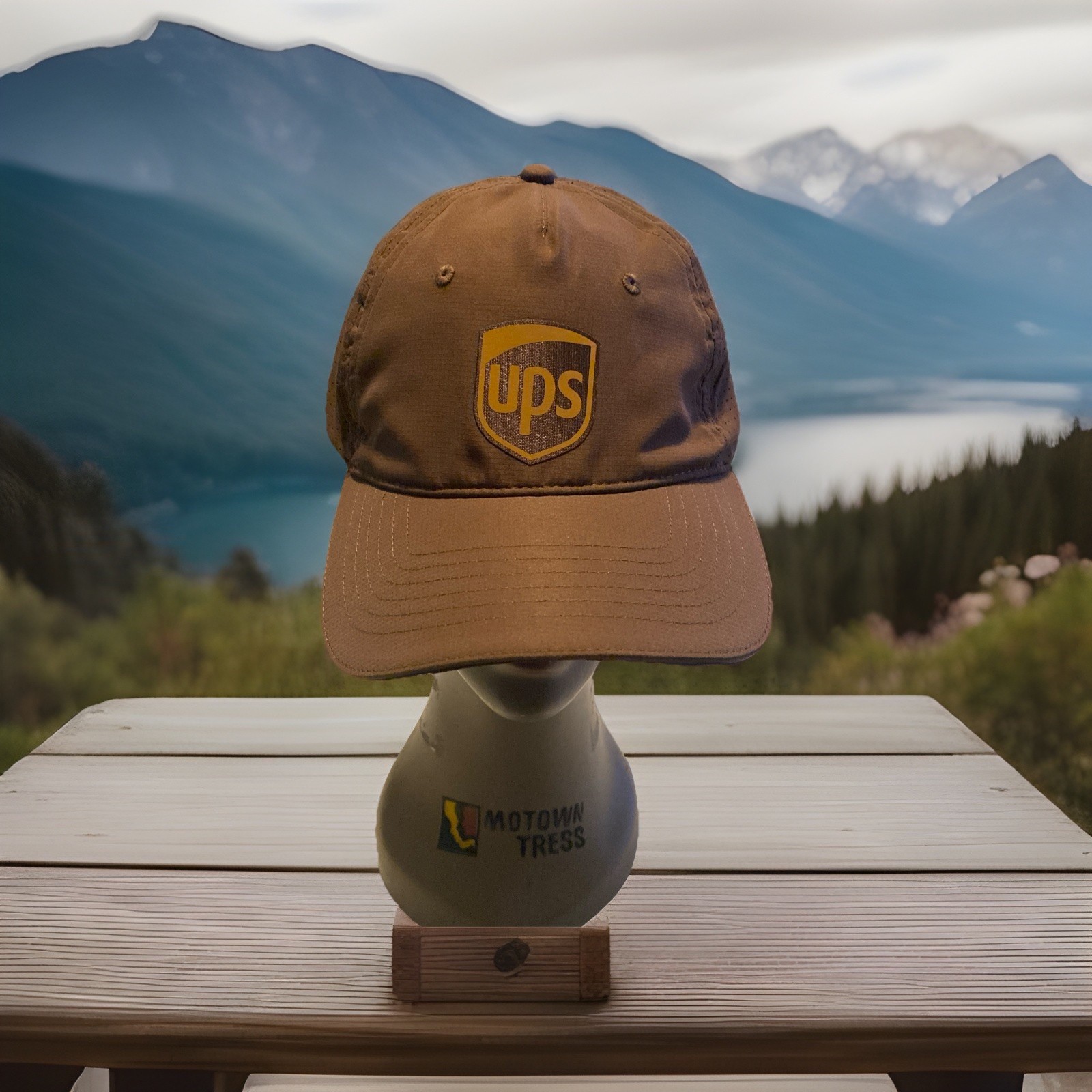 UPS Front Logo Brown Hat Hook Loop New Without Tags Free Shipping