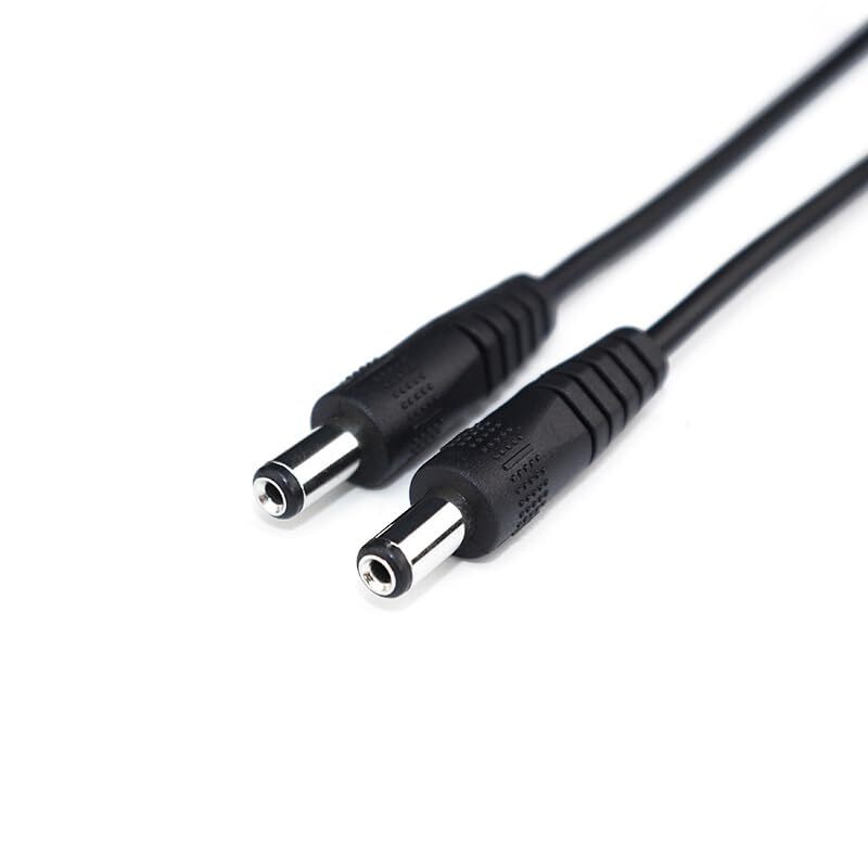 DC5521 Connector Cable Male to Male 5.5x2.1mm Power Station Surveillance Camera