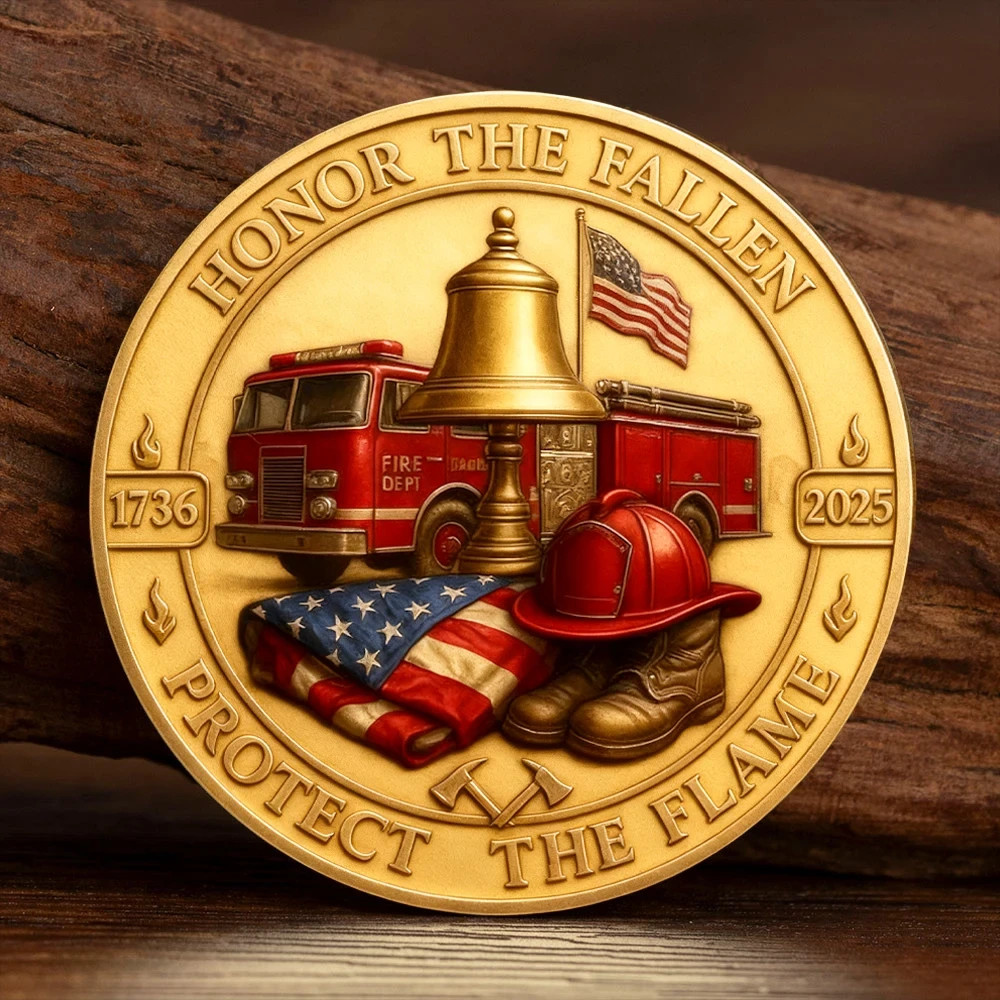 Firefighters 1736-2025 Honor The Fallen Commemorative Challenge Coin Gifts